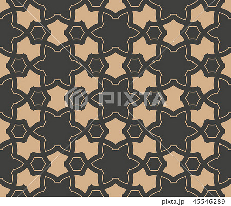 Vector damask seamless retro pattern background 45546289