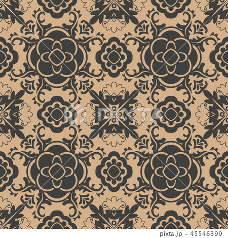 Vector damask seamless retro pattern background Vector damask seamless retro pattern background 45546399