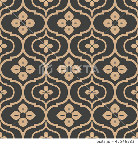 Vector damask seamless retro pattern background 45546533