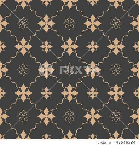 Vector damask seamless retro pattern background 45546534
