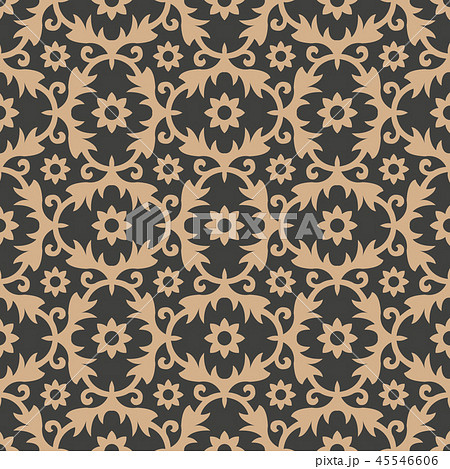 Vector damask seamless retro pattern background Vector damask seamless retro pattern background 45546606
