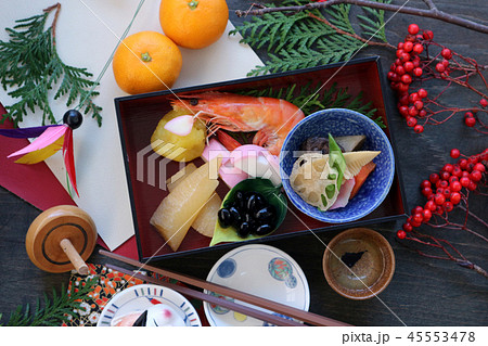 お節とお正月のイメージの写真素材