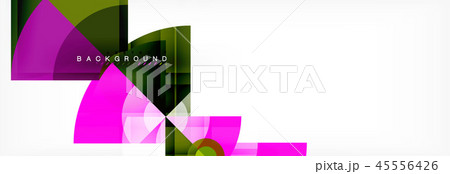 Triangles and circle geometric background 45556426