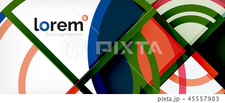 Vector abstract colorful circles background 45557983