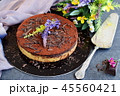 No bake cake, biscuit base with cocolate ganash 45560421