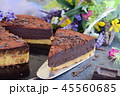 No bake cake, biscuit base with cocolate ganash 45560685