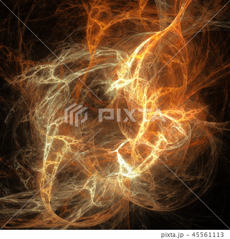 Sand storm clouds glowing curves futuristic fractal digital art Sand storm clouds glowing curves futuristic fractal digital art 45561113