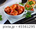 Chicken stew with pineapple and chili tomato sauce 45561295