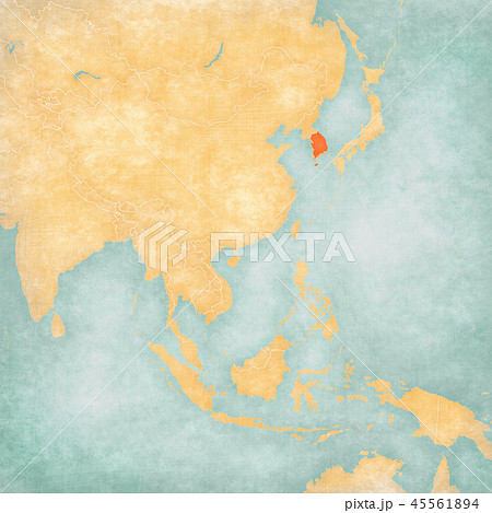 Map of East Asia - South Korea 45561894