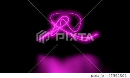 Futuristic Sci-Fi Abstract Purple Neon Light Shapes On Black Background wall and Reflective floor Futuristic Sci-Fi Abstract Purple Neon Light Shapes On Black Background wall and Reflective floor 45562301