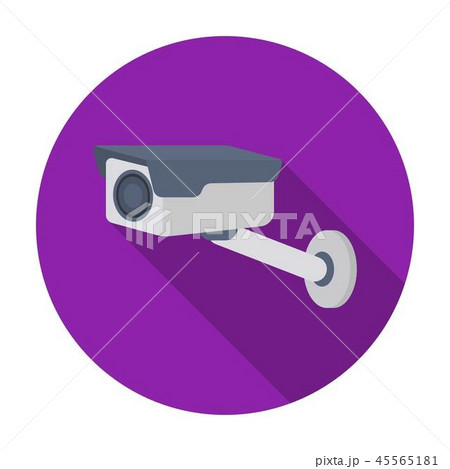Hidden camera icon in flat style isolated on white background. Hotel symbol stock vector 45565181