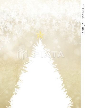 背景-クリスマス-ツリー-星-ゴールド-雪 45566105