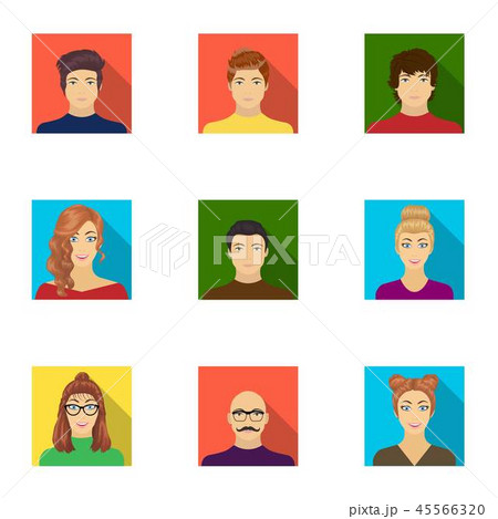 Appearance of the girl in glasses, a guy with a hairdo, a bald man with a beard and other varieties 45566320
