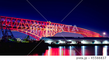 大阪　港大橋夜景 45566837