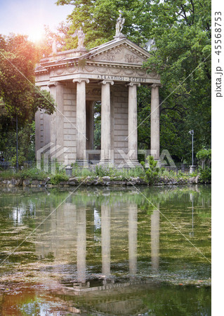 Rome, Italy. Temple of Esculapio in Villa Borghese Rome, Italy. Temple of Esculapio in Villa Borghese 45568753