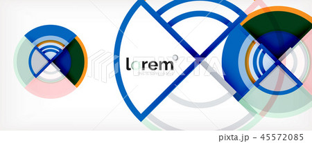 Vector abstract colorful circles background 45572085