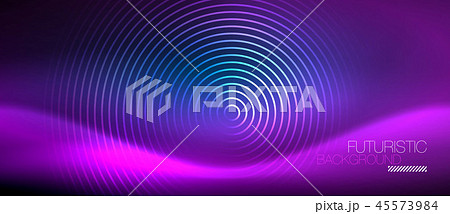 Neon glowing circles background Neon glowing circles background 45573984