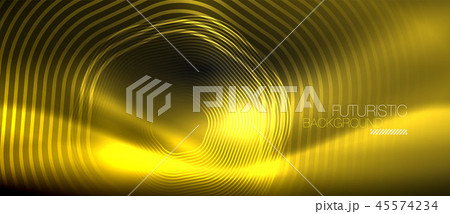Neon glowing lines, magic energy space light concept, abstract background wallpaper design 45574234