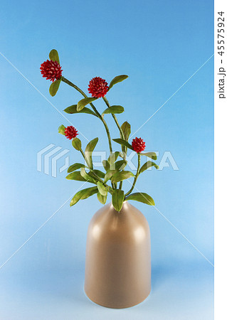 樹脂粘土で作ったセンニチコウ(花実アート) 樹脂粘土で作ったセンニチコウ(花実アート) 45575924