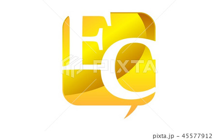 Letter EC Gold Letter EC Gold 45577912
