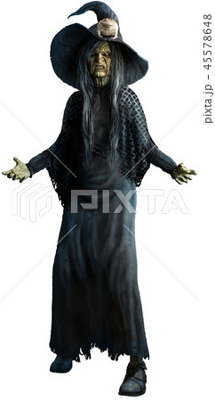 Witch 3D illustration 45578648