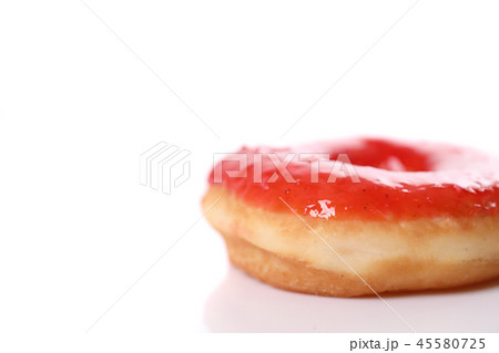 Strawberry Donut isolated on white background Strawberry Donut isolated on white background 45580725