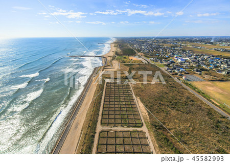 匝瑳市野手付近を空撮 45582993