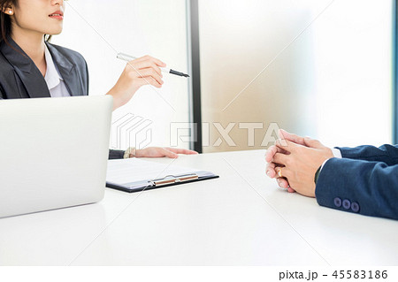 young man candidate answer asking questions to applicant about w young man candidate answer asking questions to applicant about w 45583186