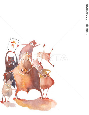 亥年　年賀素材 45584096