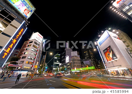 日本の東京都市景観 「駿河台下」や神田神保町など街並みを望む(中央右に神田駿河台の明治大学) 日本の東京都市景観 「駿河台下」や神田神保町など街並みを望む(中央右に神田駿河台の明治大学) 45585994