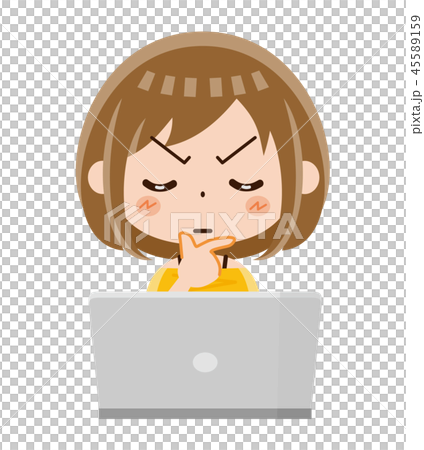 Computer woman 45589159