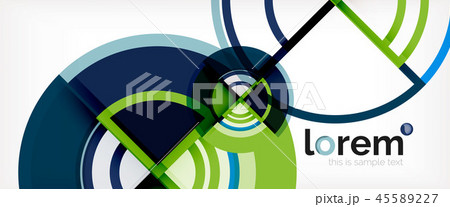 Circle abstract background, bright colorful round geometric shapes Circle abstract background, bright colorful round geometric shapes 45589227