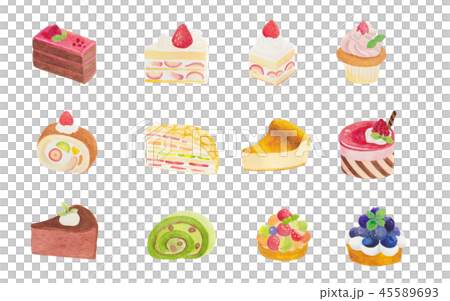 ケーキセット 45589693