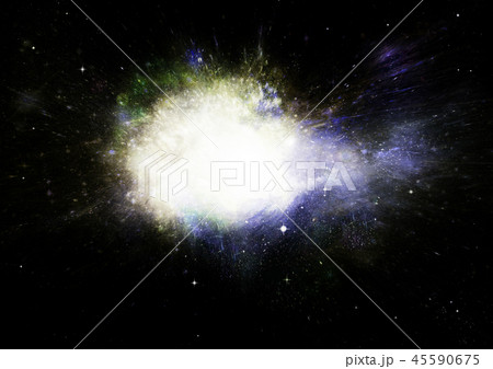 Stars, dust and gas nebula in a far galaxy Stars, dust and gas nebula in a far galaxy 45590675