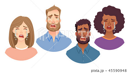 emotions of human face set emotions of human face set 45590948