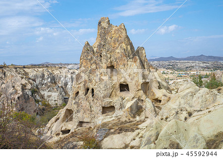 Rock mountain in Cappadocia open air museum 45592944