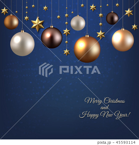 Christmas Garland With Ball And Star 45593114