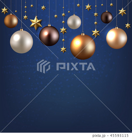 Christmas Garland With Ball And Star 45593115