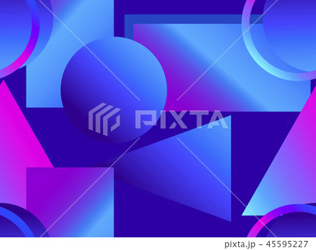 Memphis seamless pattern. Asymmetrical geometric 45595227