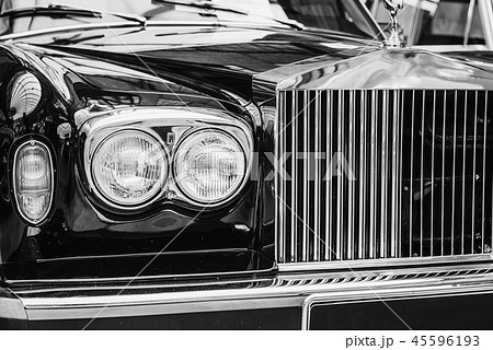 The exhibition of beautiful vintage cars. The exhibition of beautiful vintage cars. 45596193