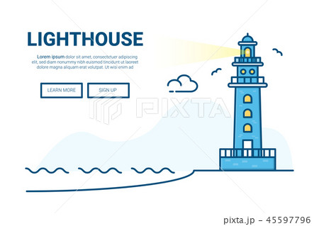 Lighthouse building background.  45597796
