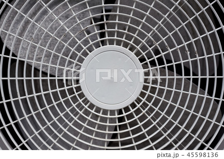 Close up of white air conditioner grille 45598136