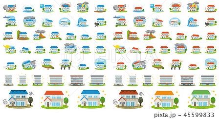 セット素材　住宅関連 45599833