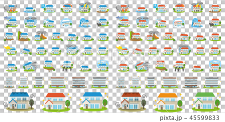 セット素材　住宅関連 45599833