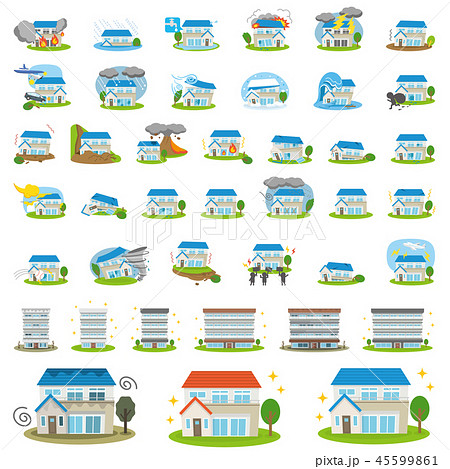 セット素材 住宅関連 セット素材 住宅関連 45599861