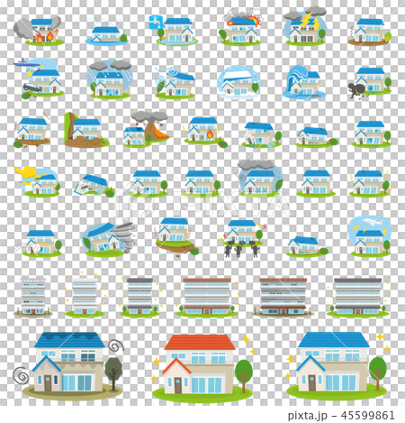 セット素材 住宅関連 セット素材 住宅関連 45599861