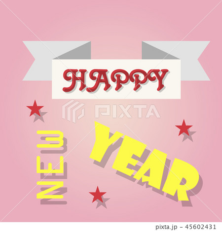 New Year Christmas lettering Calligraphy Brush Text Holiday Sticker illustration 45602431