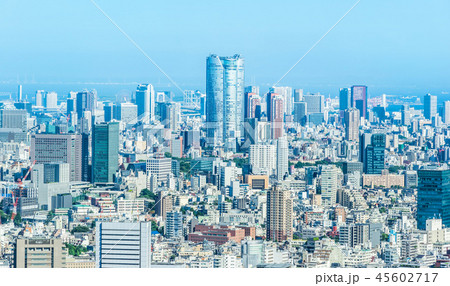 skyline aerial view of shinjuku in Tokyo, Japan 45602717