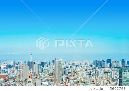 skyline aerial view of shinjuku in Tokyo, Japan 45602763