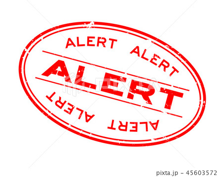 Grunge red alert word oval rubber seal stamp Grunge red alert word oval rubber seal stamp 45603572